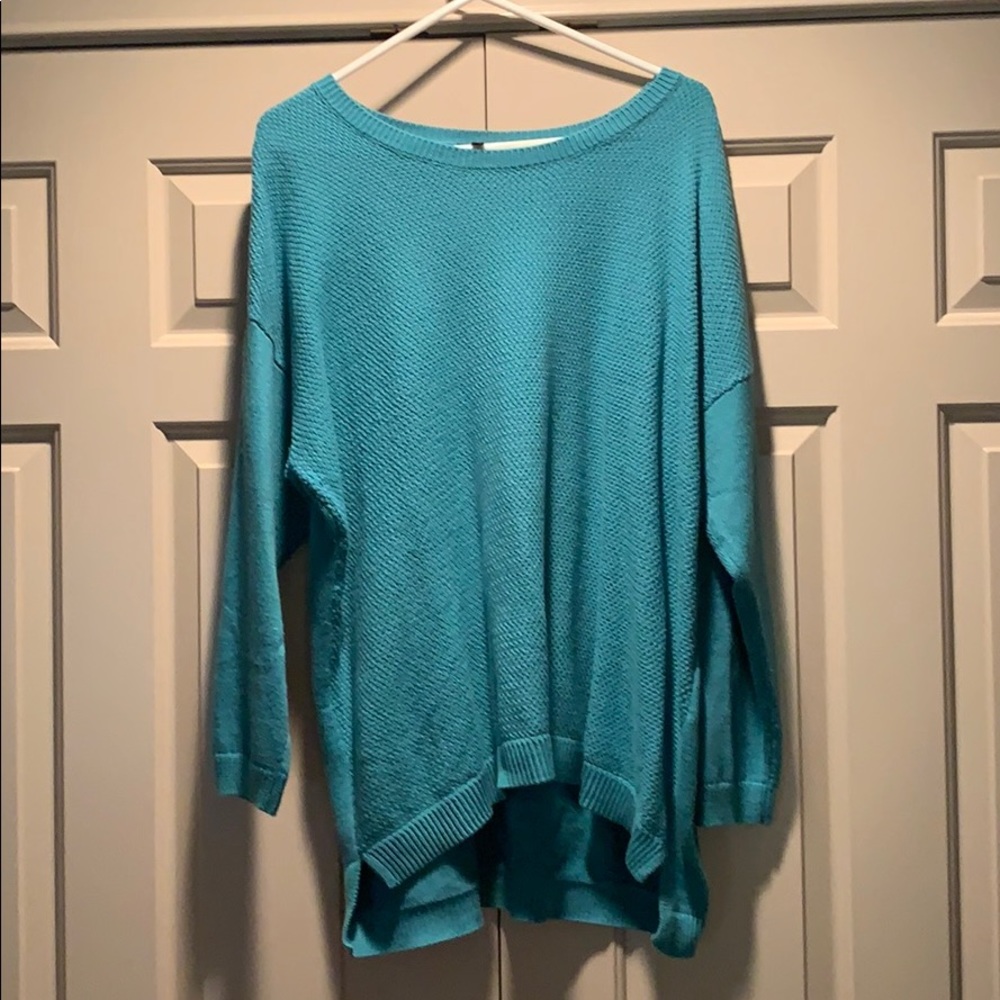 Talbots Teal Cotton Sweater